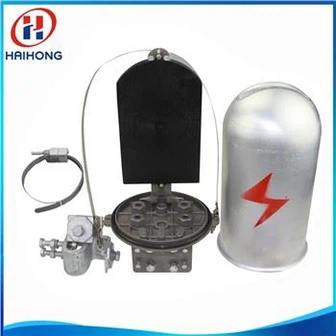 Dome Type Joint Box For OPGW Cables Fiber Optic Joint Junction Box On Pole Tower
