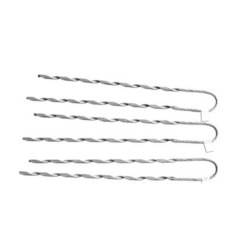 Galvanized Steel Helical Tension Clamp Hot Dipped Guy Spiral Grip Deadend